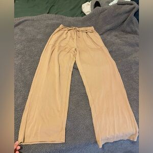 Wide leg straight pants flowy